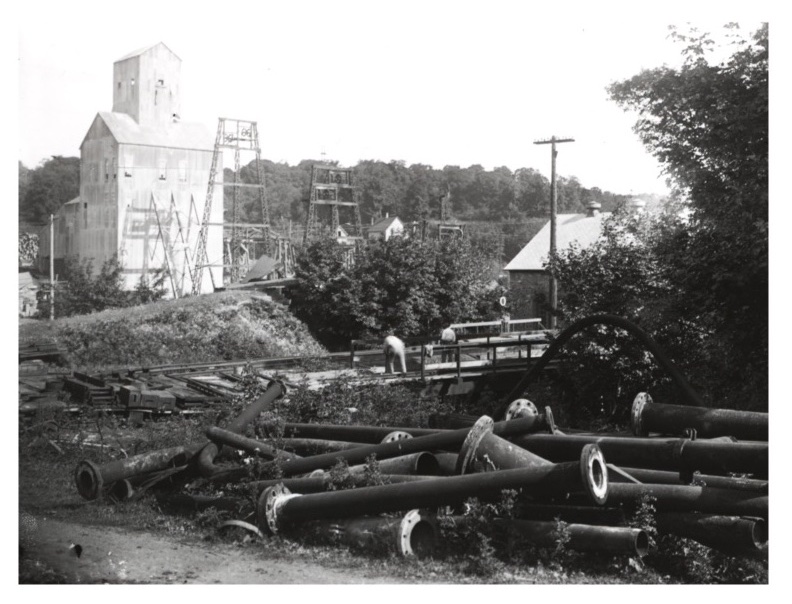 Photo of the Champion Mine Shaft House #4 circa 1929